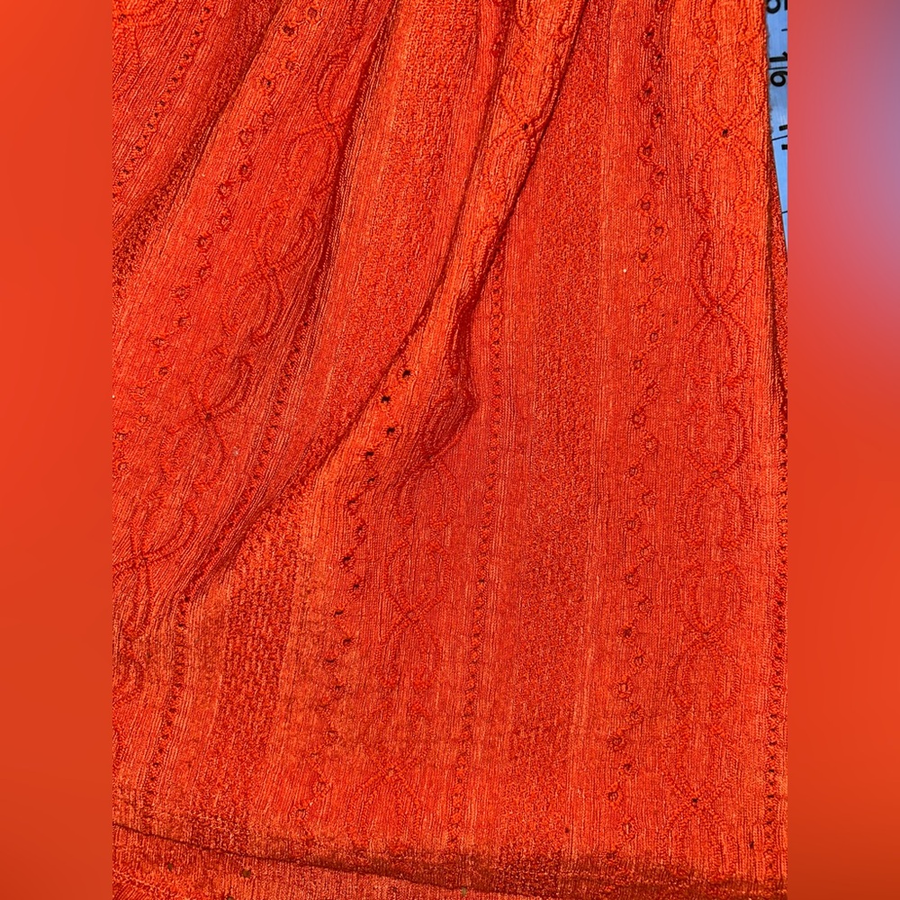 Cato Burnt Orange V-Neck Blouse size XL - Picture 8 of 9